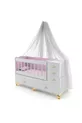 Ensemble de berceau pour bébé Avangard Gold à 5 tiroirs (berceau + matelas + ensemble de sommeil + moustiquaire)