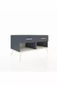 Commode Hyperion 2 tiroirs Anthracite-Pierre de Lune/Anthracite