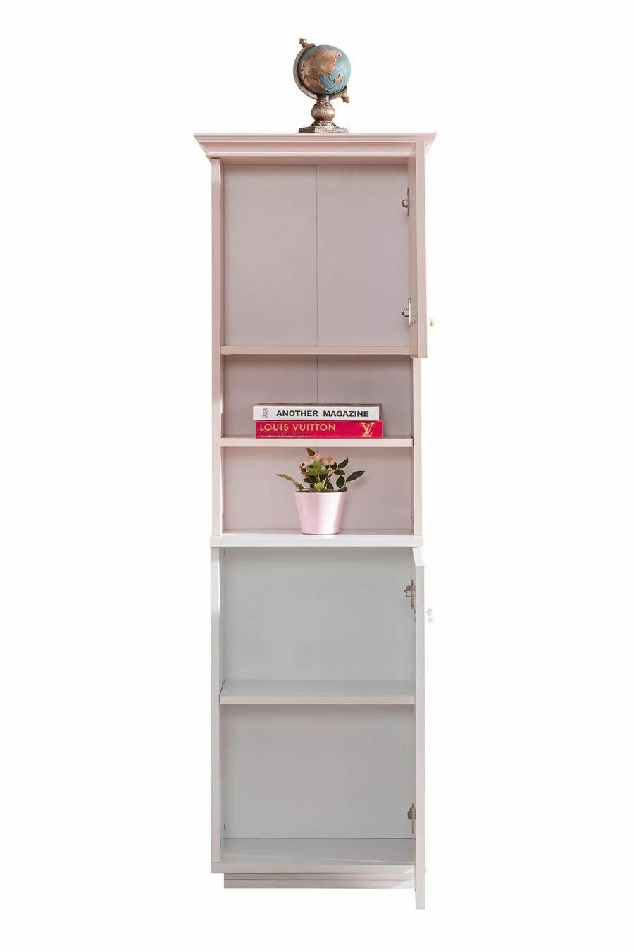 Chambre d'enfant Rosa - Armoire 3 portes, Lit, Table de chevet, Bureau, Commode, Bibliothèque