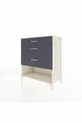 Commode Hyperion 3 tiroirs Pierre de lune-Anthracite
