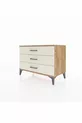Commode Hyperion 3 tiroirs Pin-Ambre