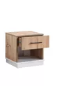 Chambre d'enfant Efes Armoire 3 portes, Lit, Commode, Table de chevet Noyer Crème