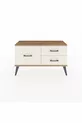 Commode Arges 3 tiroirs Anthracite-Sapin/Pierre de Lune