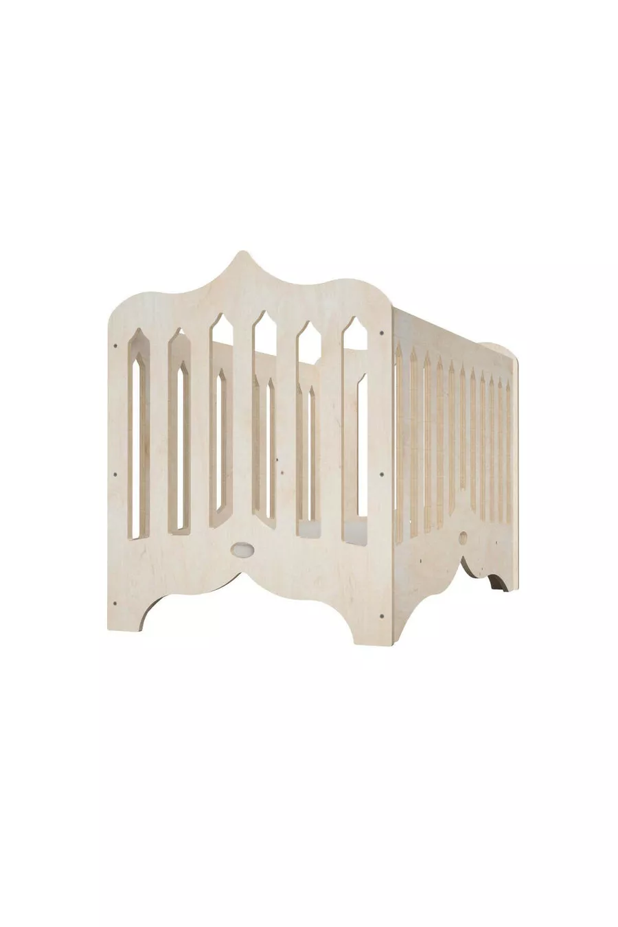 -Berceau pour poupée gothique modulaire, peinturable, portable, produit fabriqué sur mesure