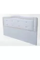 Titre DK Double cm Modèle Onde Cuir Synthétique Tissu Blanc Capitonné Fait Main