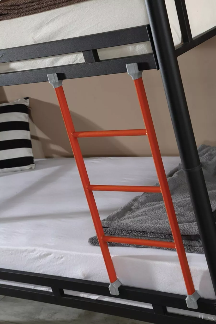 Lit Superposé Solide Chambre d'Enfant Lit Métal et Lit Simple