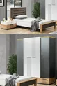 Chambre Jeune Relax - Armoire 4 Portes, Lit, Table de Chevet