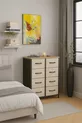 Commode à 8 tiroirs Organisateur de chambre à coucher Tiroirs en cuir Organisateur de chambre d'enfant