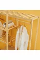 Armoire ouverte en bois avec 2 tringles  cm Armoire polyvalente en bois de pin massif à  %