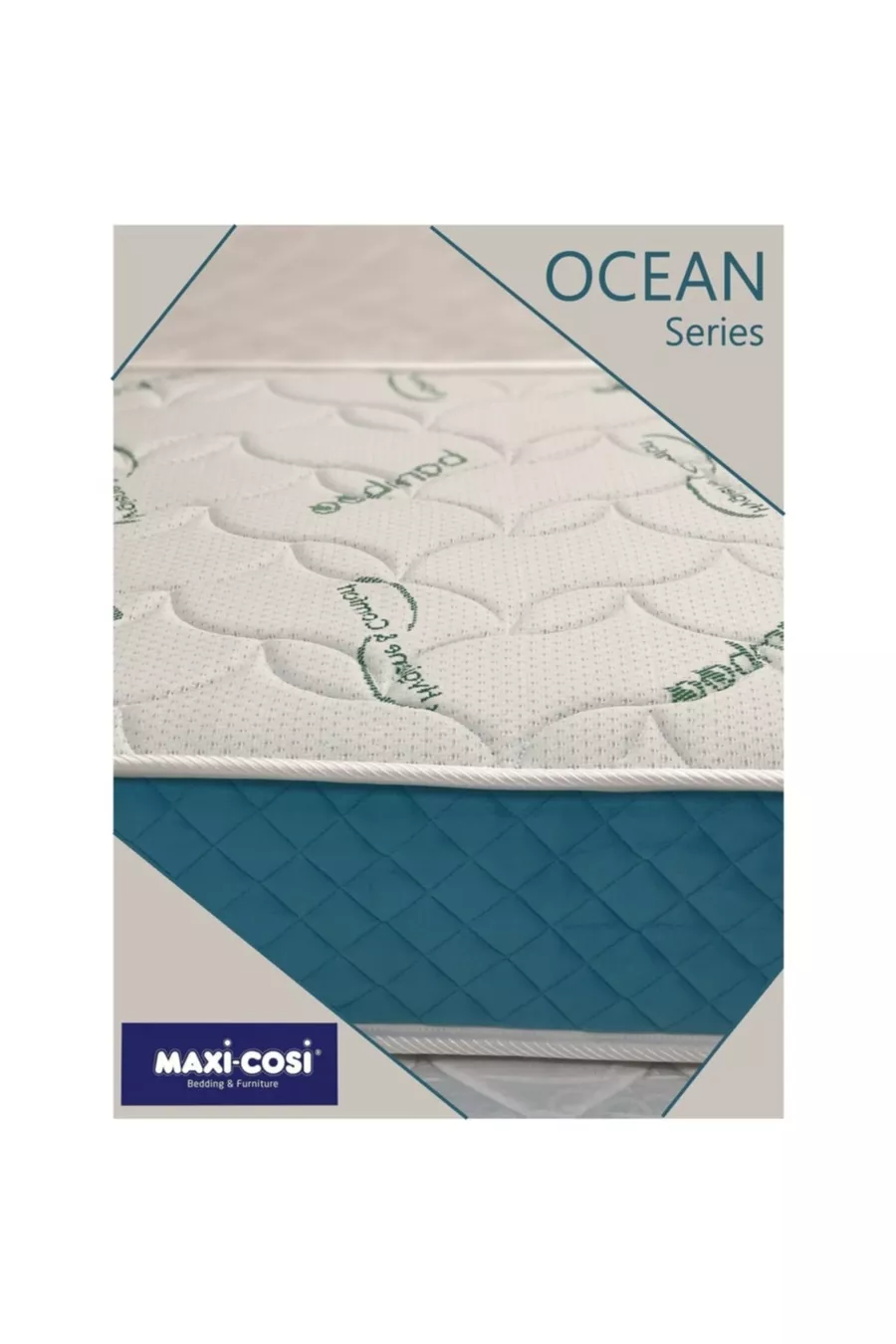 Lits simples, doubles et pour enfants Matelas Ocean à ressorts (AVEC OREILLER OFFERT)