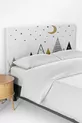 Housse de tête de lit pour enfant avec motif décoratif de montagnes et ciel