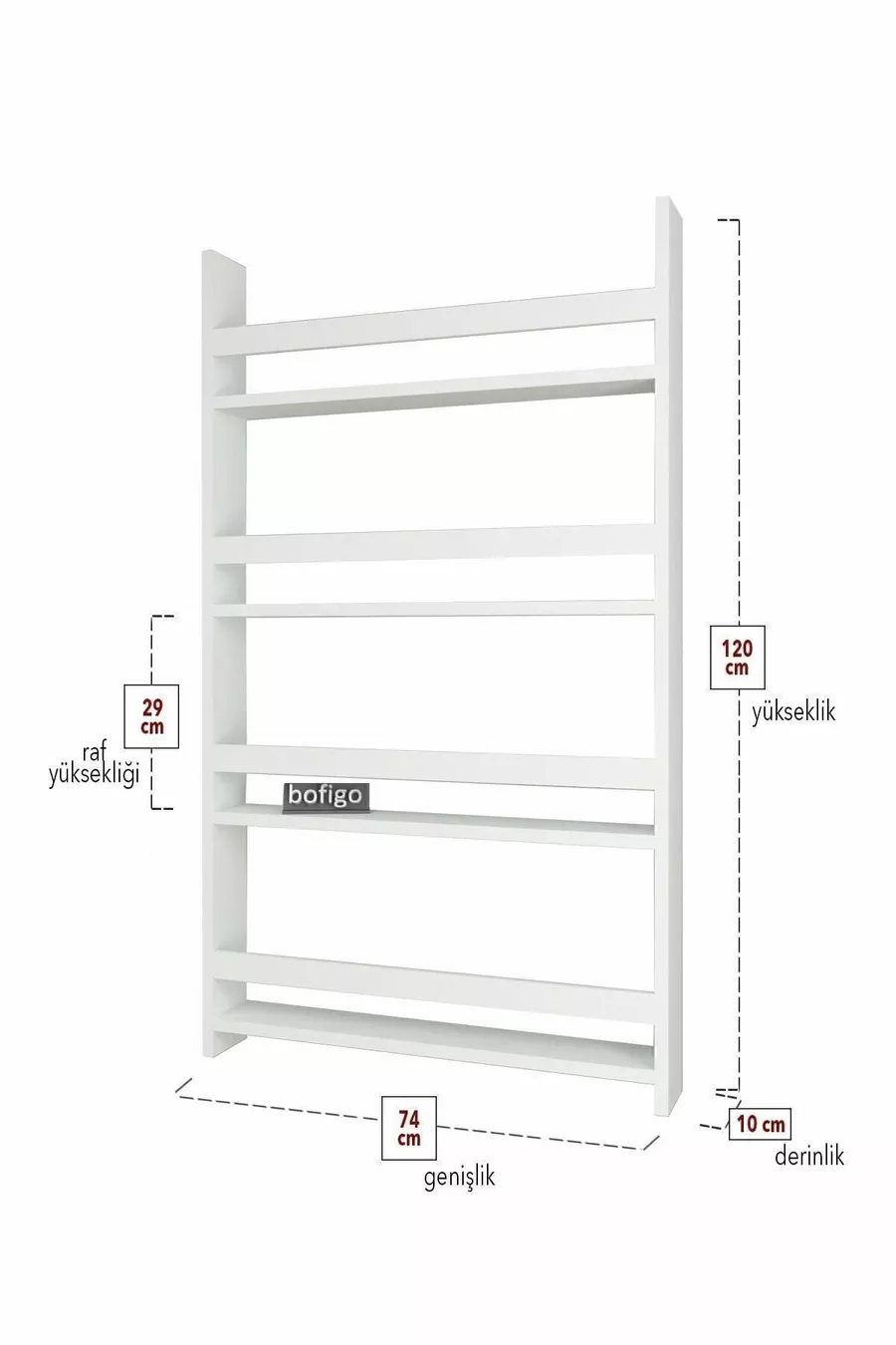 Bibliothèque Montessori éducative pour enfants à 4 étagères X cm, blanche