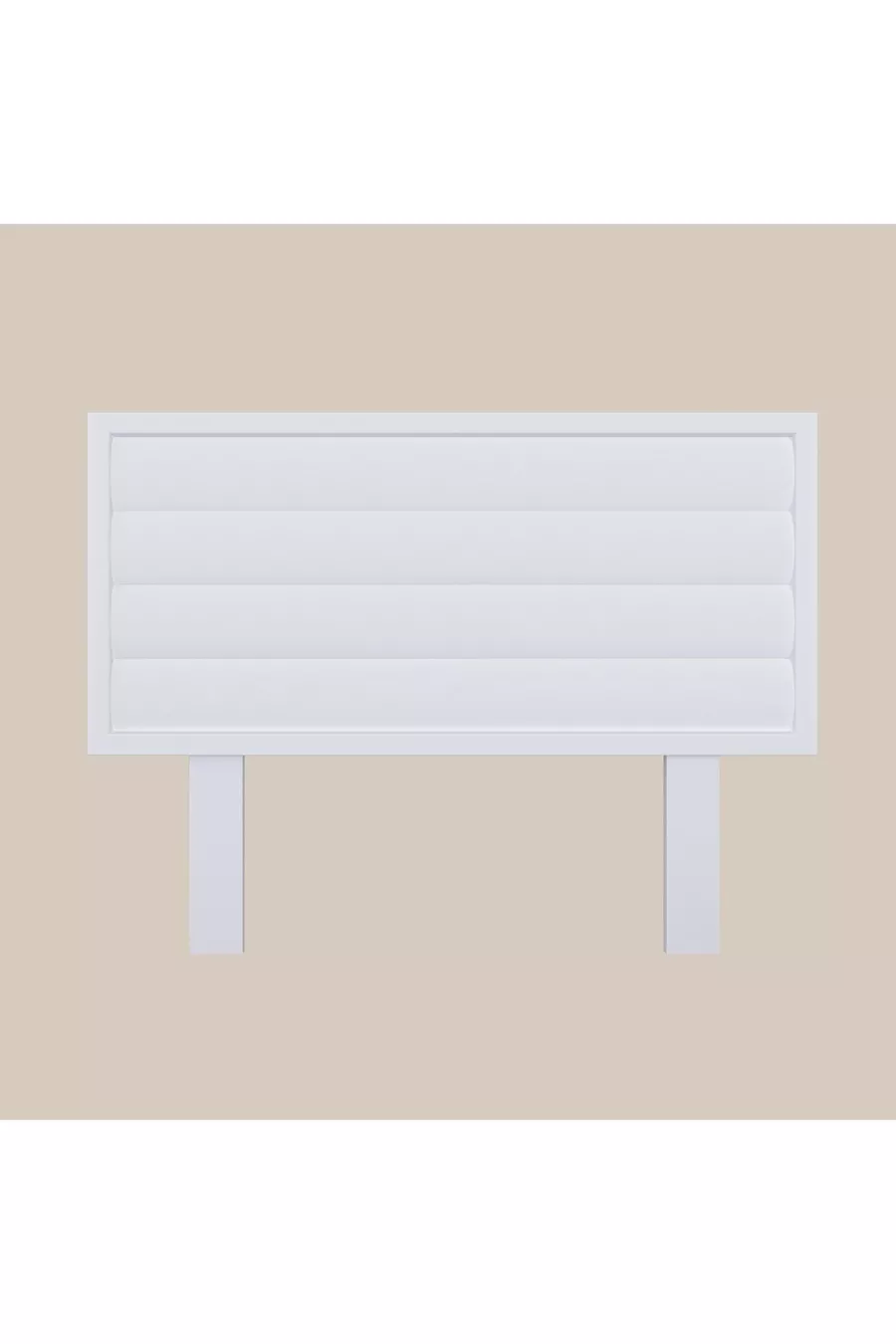 Tête de lit simple en bois de couleur blanche modèle Hüma (YTY)
