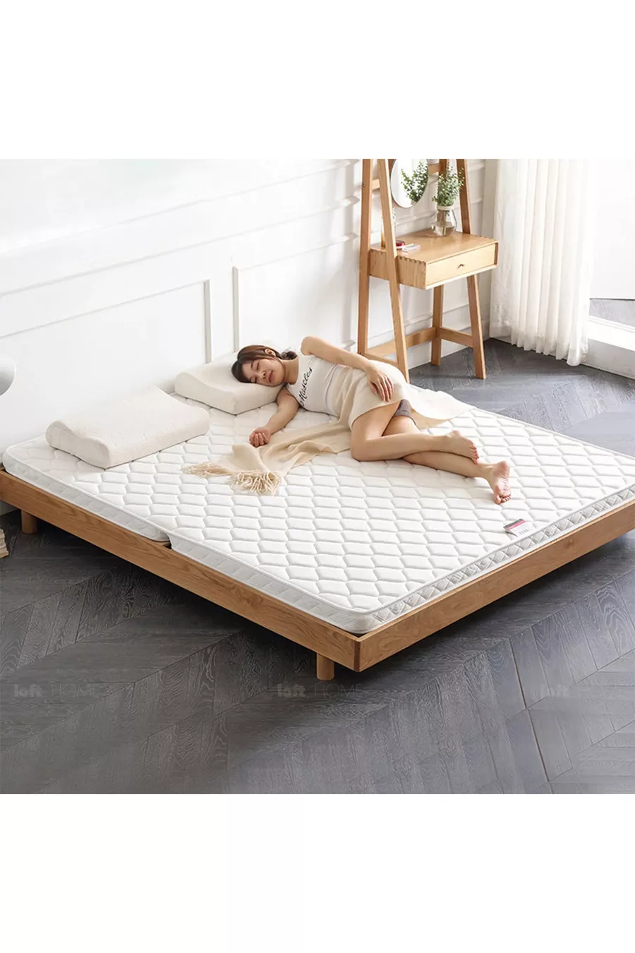 Matelas en mousse orthopédique pliable compatible avec le canapé Hemnes **cm