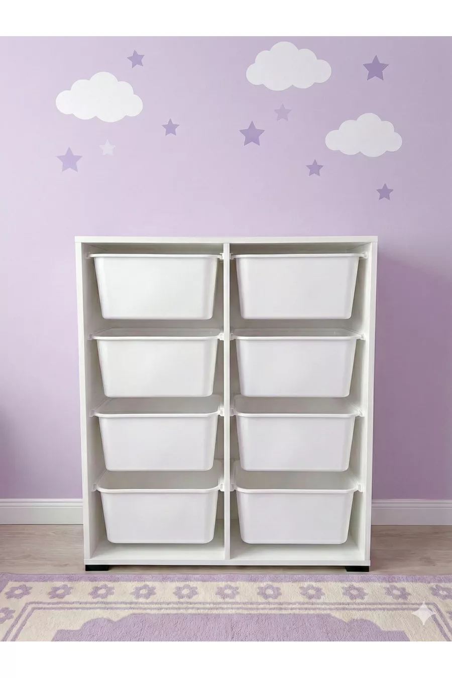 Armoire de Jouets Polyvalente à 8 Tiroirs et Unité de Rangement – Organisateur de Chambre d’Enfant avec ÉTIQUETTE CADEAU