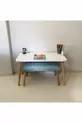 Bureau pour enfants Lilyum 1 pouf Table d'activité Ensemble de table d'activités