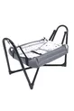 Hamac Berceau en Métal Neptün en Tissu Coton Gris