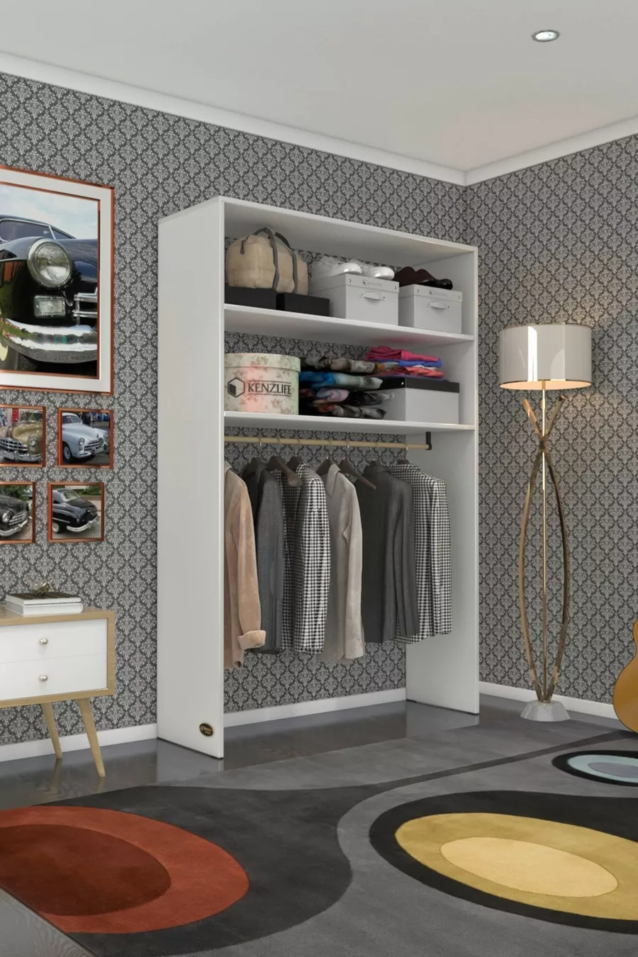 Armoire Z Giysi Hayrettin ** Byz avec Roulettes