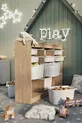 Armoire avec Panier Armoire Polyvalente Armoire à Jouets Lara Chêne Saphir