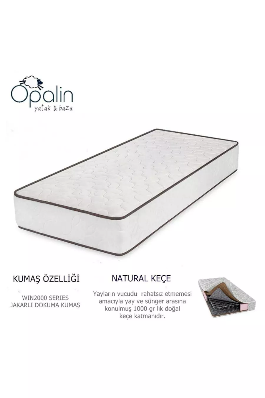 FABRICATION SPÉCIALE Matelas à ressorts orthopédique Matelas de luxe orthopédique jacquard