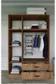 Armoire Yaman Çam à 3 portes et 2 tiroirs - Garde-robe