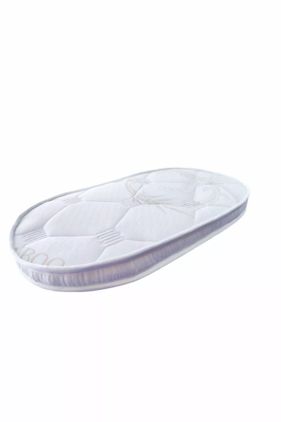 Lit de parc ovale pour maman avec tissu en bambou, mousse sans ressort, cm