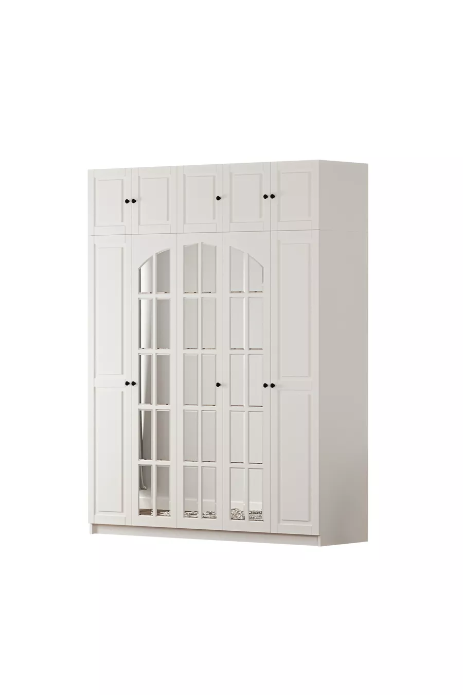 Armoire Mega avec 5 Portes et Placard Beyza Country