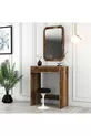 Coiffeuse miniature avec miroir Lisbonne - Noyer