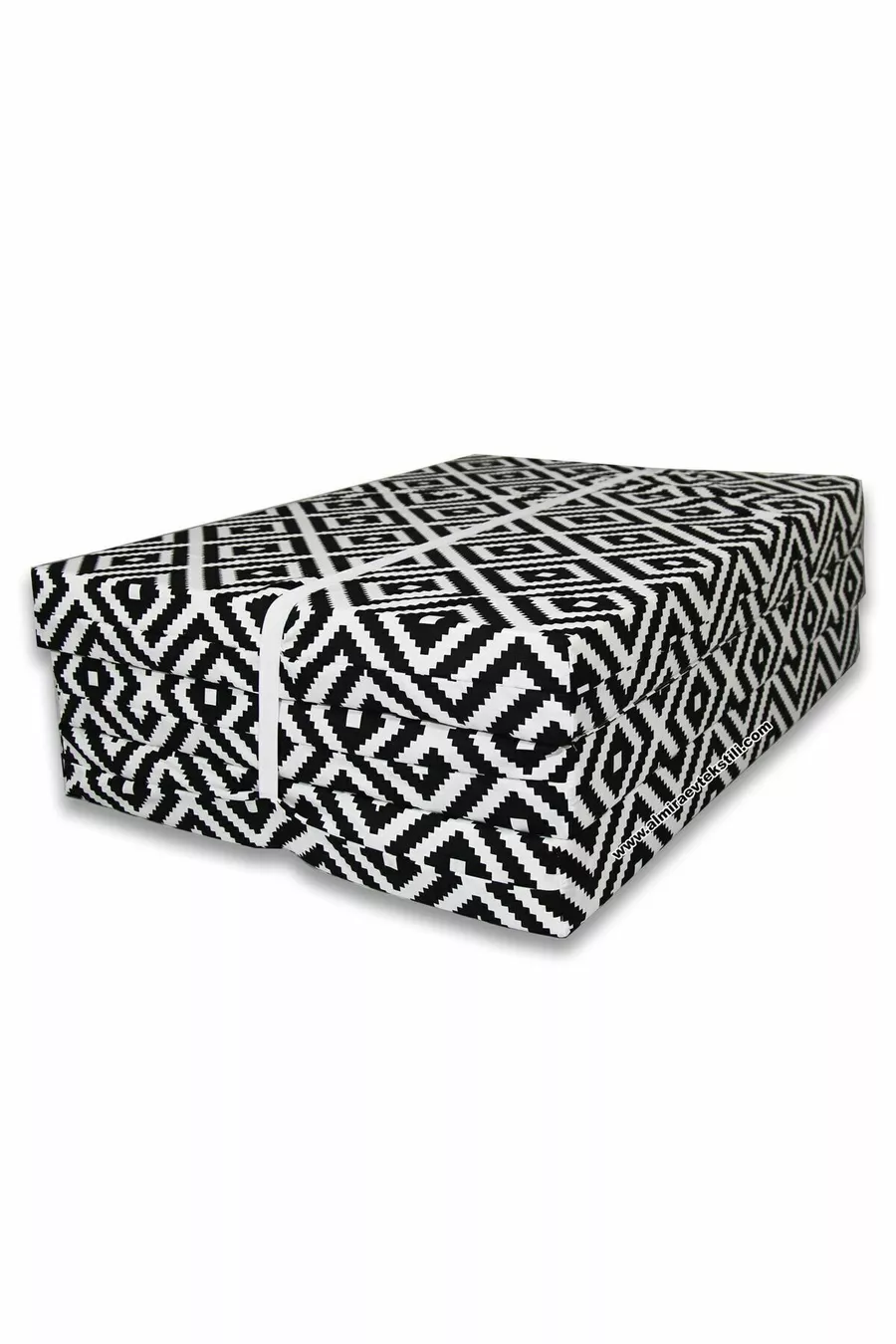 Coussin de lit en mousse pliable cm Noir Pyramide