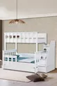 Lit superposé Ranza, Diva MDF Profil séparables 3 lits superposés avec 3 matelas Comfort