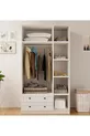 Armoire Estelya Country à 3 portes et 2 tiroirs
