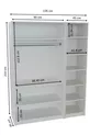 - LADİK - ARMOIRE BLANCHE 3 PORTES  CM