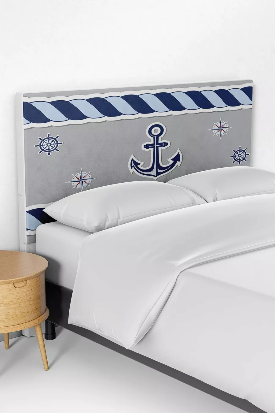Housse de tête de lit pour enfant motif marin
