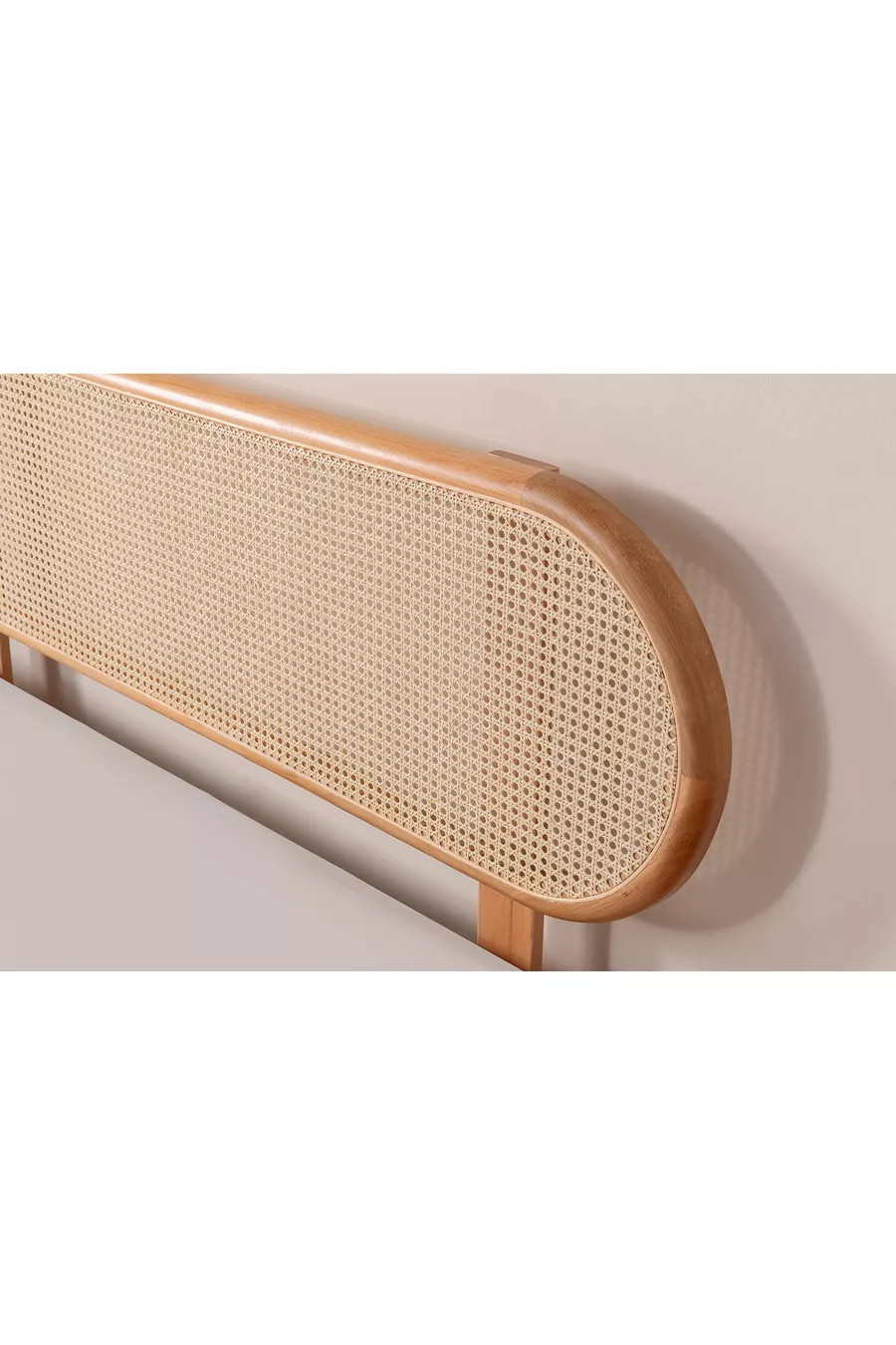 Artemis Tête de lit en bois naturel avec rampes de haute qualité