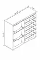 Armoire à 9 paniers Armoire multi-usages Armoire à jouets Vert clair et blanc