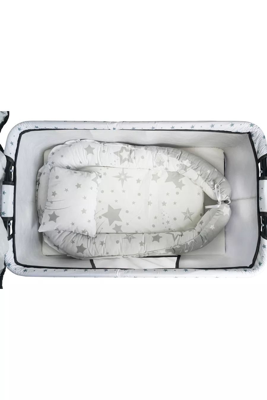 Btrend Babynest Lit et Oreiller + Cadeau Pochette Berceau Bascule Panier Lit Bébé Hamac Ensemble 2 pièces