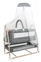 Berceau Royal Anne à Côté avec Tulle, Berceau Panier, Berceau Bascule pour Bébé, Berceau à Côté de la Maman