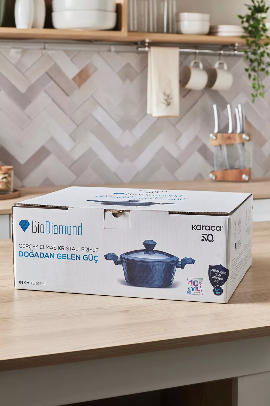 Casserole avec poignée antibactérienne Biodiamond  cm