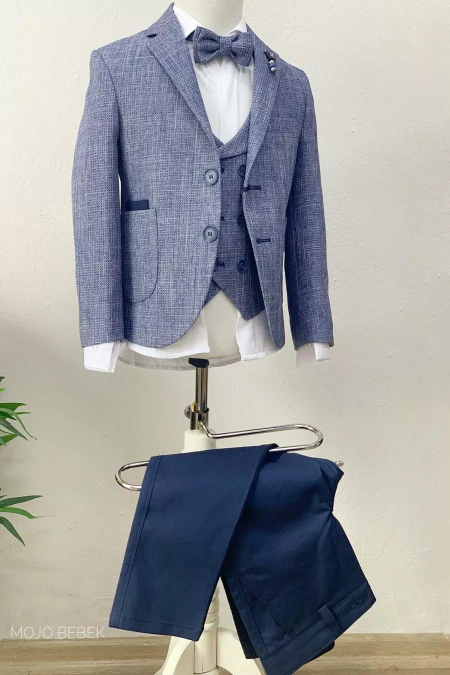 Mojo Ensemble de sport pour garçon à double poche  Bleu