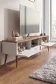 Meuble TV moderne  cm, console à 2 portes, télévision sur pieds en bois, meuble TV élégant pour salon et salle de séjour, console TV, unité TV, meuble TV console