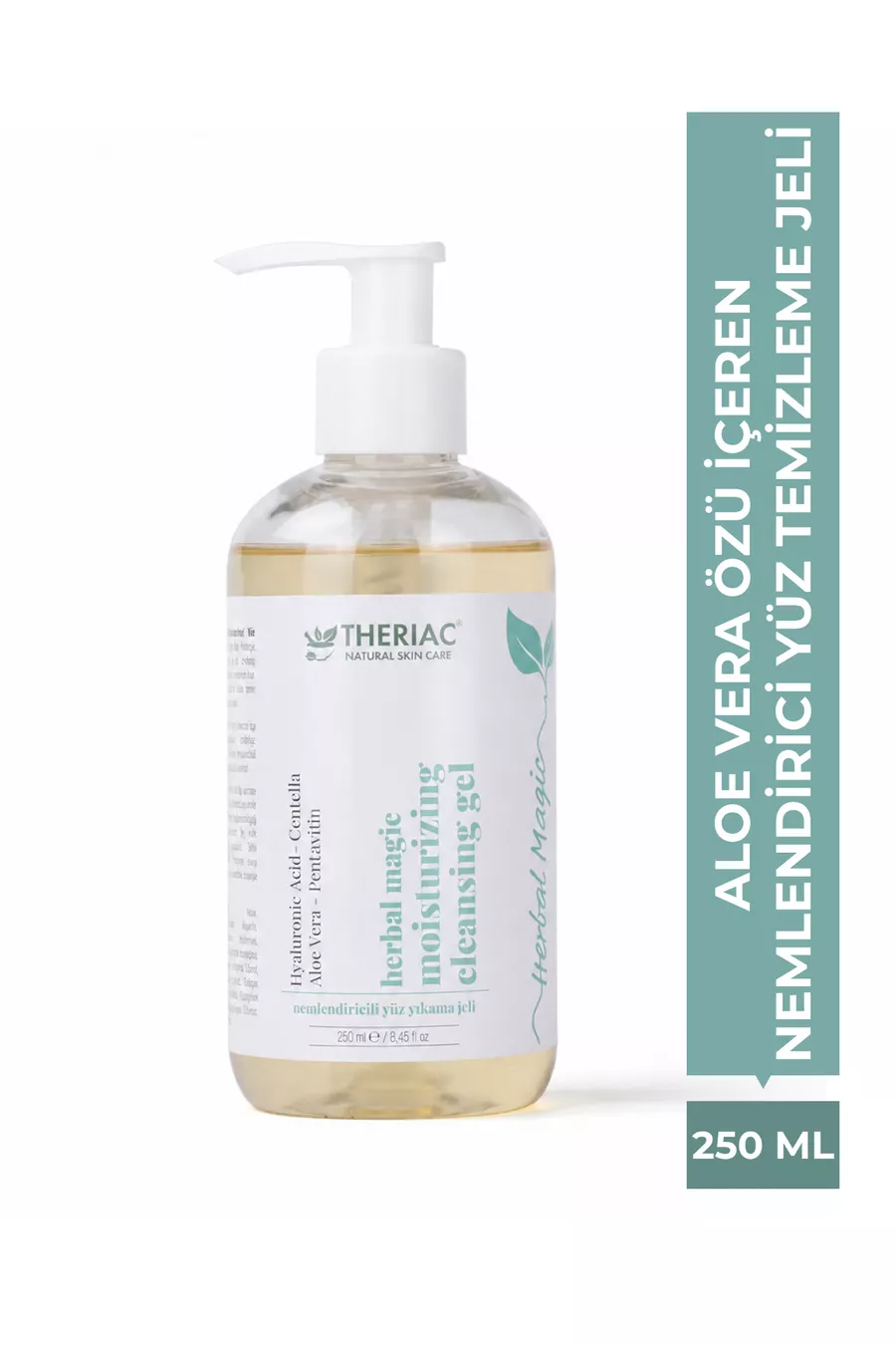 Gel nettoyant pour le visage hydratant contenant de l'extrait d'Aloe Vera Herbal Magic  ml
