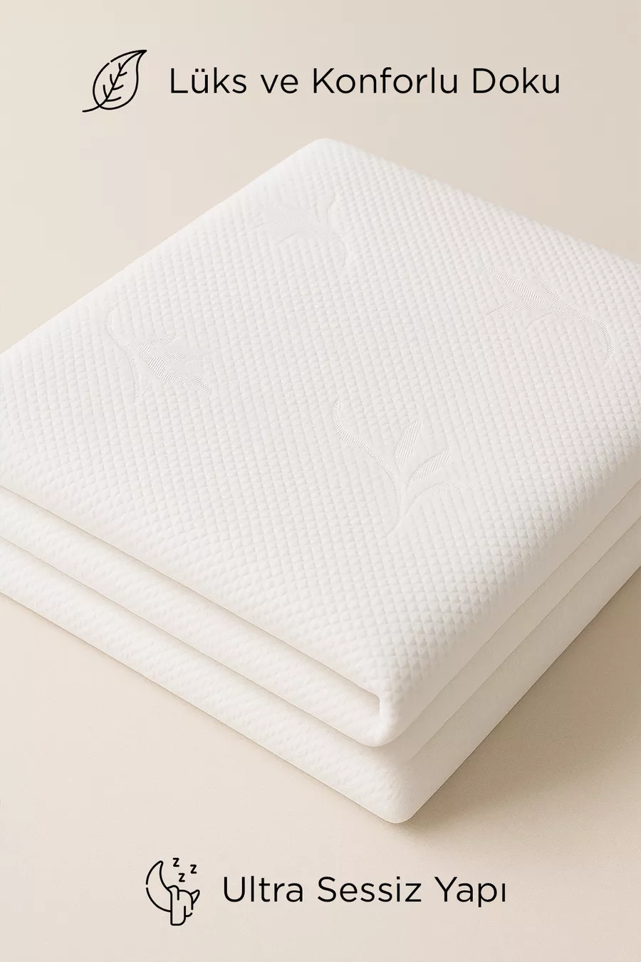 Protège-matelas Imperméable en Bambou Premium Ajusté | Protecteur de Matelas Ultra Silencieux en Bambou