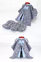 Housse de poussette, Coussin de poussette, 2 pièces - Avec soutien lombaire - Bleu étoile