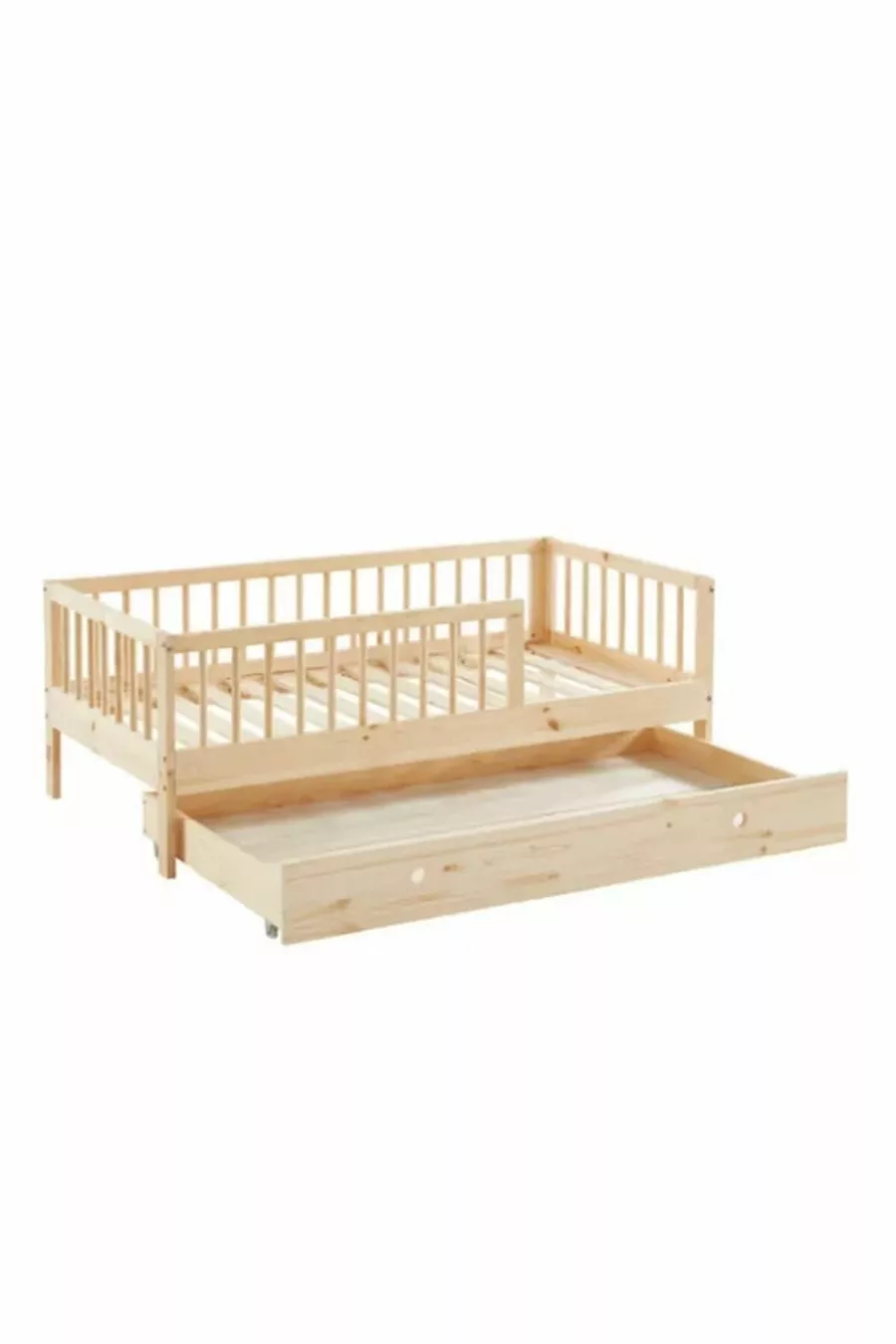Lit Montessori en bois pour enfant - Lit avec petit lit intégré - Lit Montessori - 
