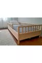 Lit Montessori pour enfants - Lit Montessori - Lit en bois - Avec barrière de sécurité de cm - 