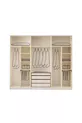 ENSEMBLE DE CHAMBRE À COUCHER FAS MDF AVEC LED ET CADRE DE LIT