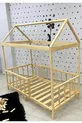 Lit Superposé Montessori Markaawm en Pin Naturel Eda