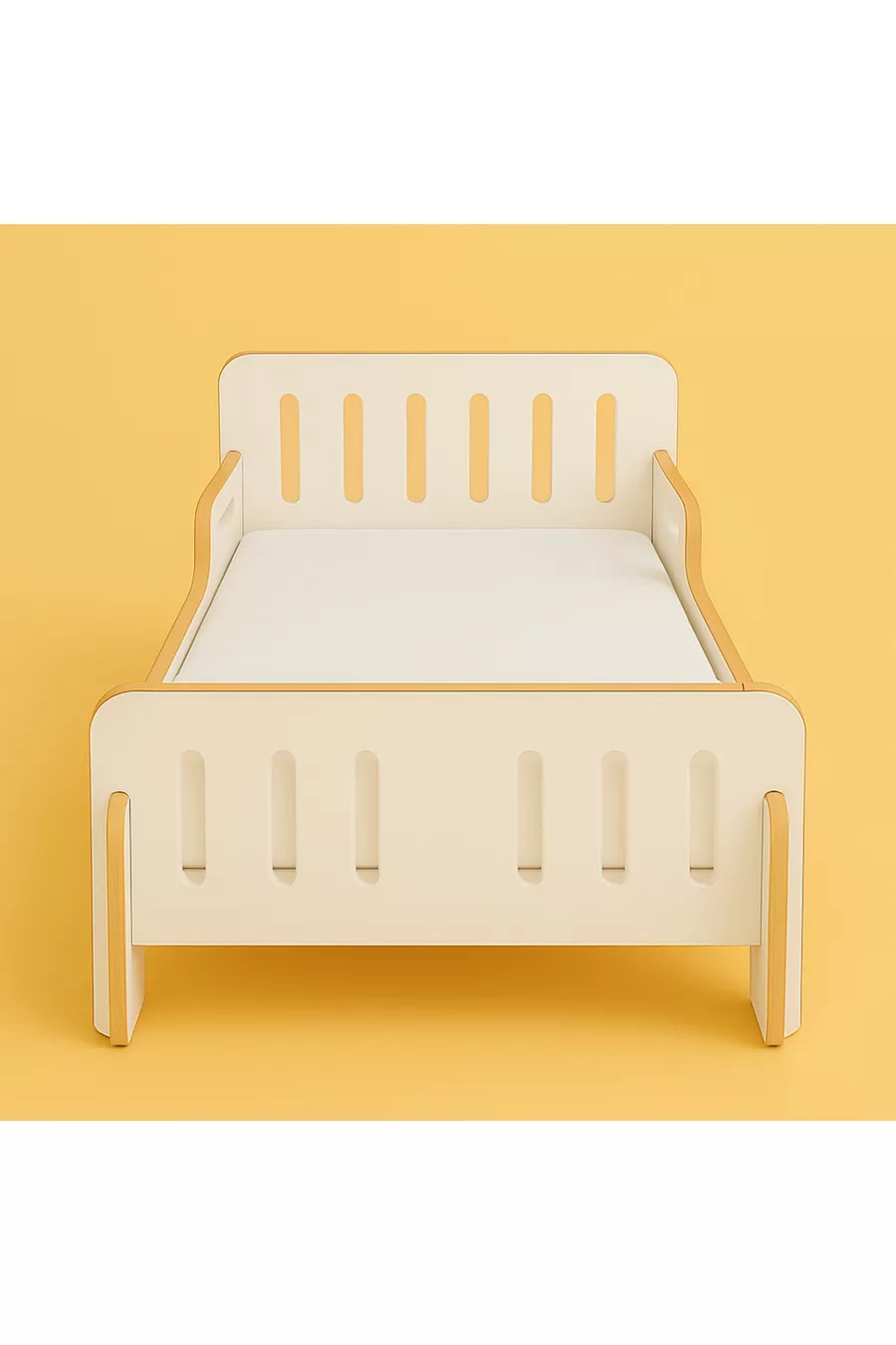 Lit pour enfant au sol - base pour enfant - cm - Lit bébé et enfant - MDF - BLANC