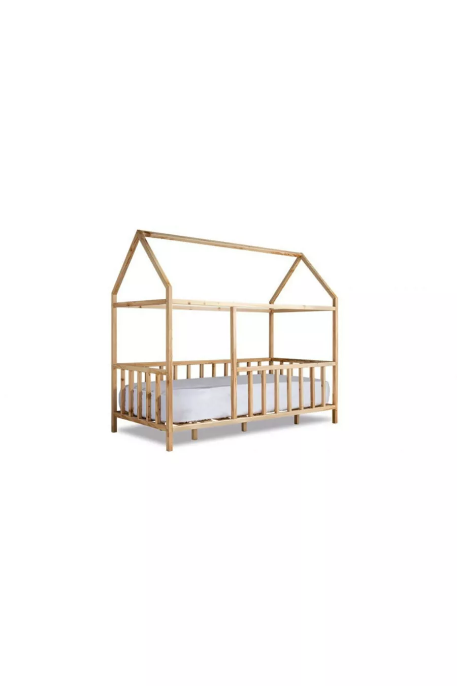 Lit Montessori naturel pour bébé enfant unisexe avec cadre