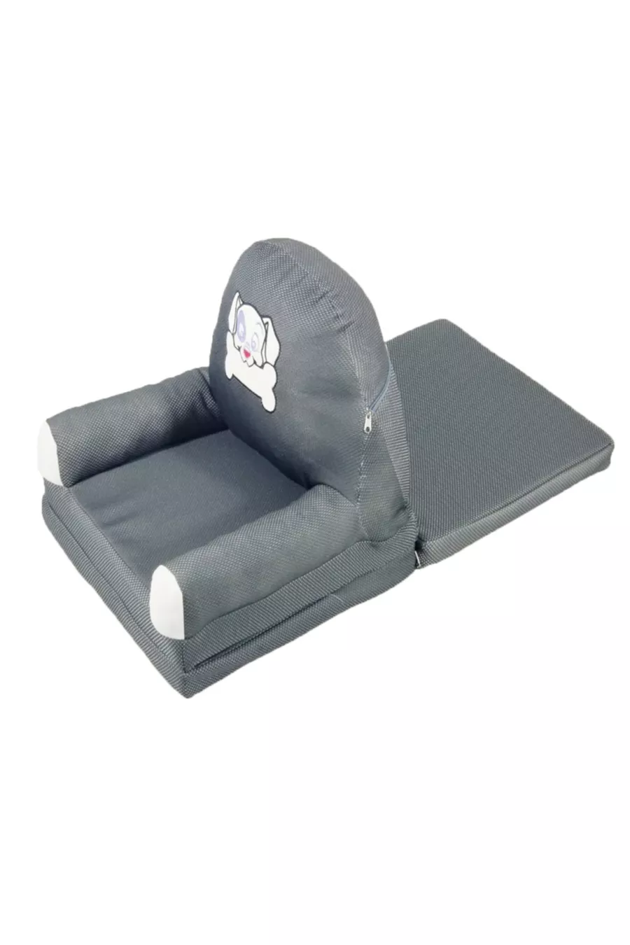 Chaise pour bébé et enfant pliable, lit portable, gris/dalmate